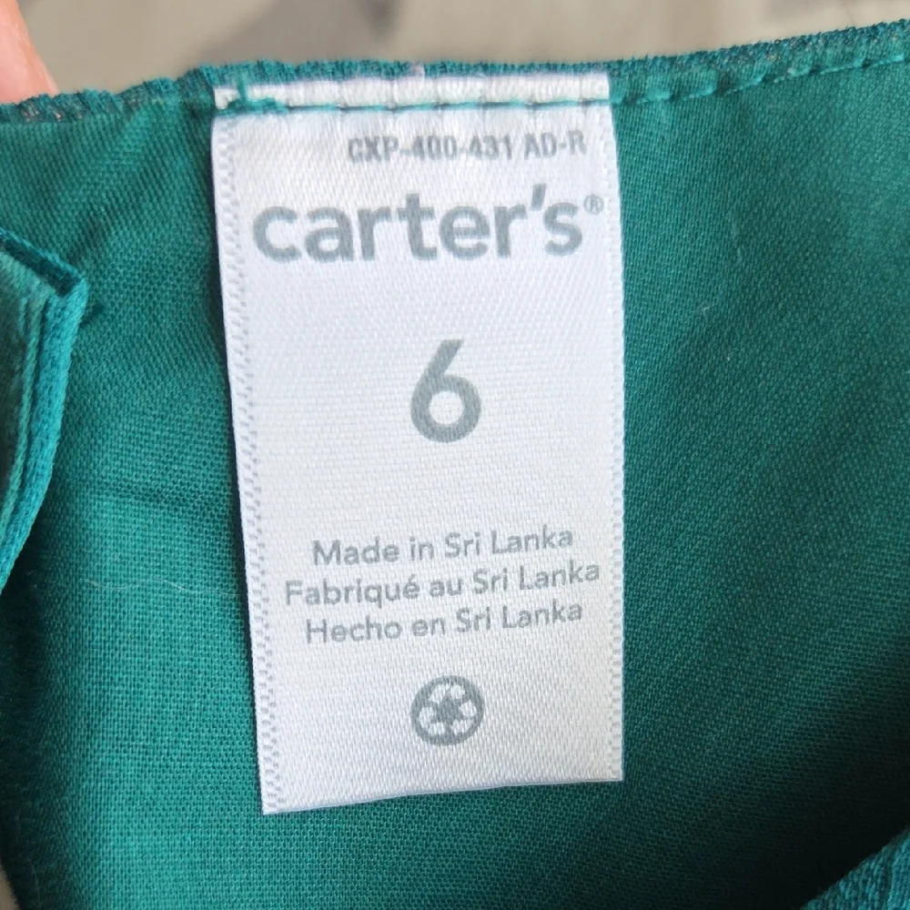 Carter's Teal Casual Kids Dress